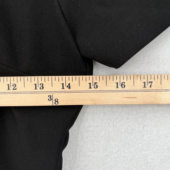 LIKELY Manhattan Mini Sheath Dress Womens 0 Black Crew Neck Short Sleeve Stretch - Picture 13 of 16